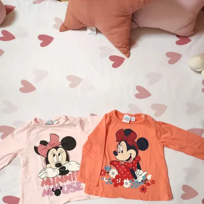 Lot de 2 tee-shirts manches longues - Minnie mouse - 3 mois - Très bon état - Disney